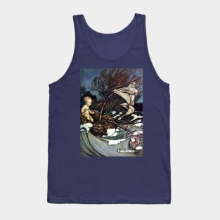 Peter Pan at Kensington Gardens (frontispiece) - Arthur Rackham Tank Top